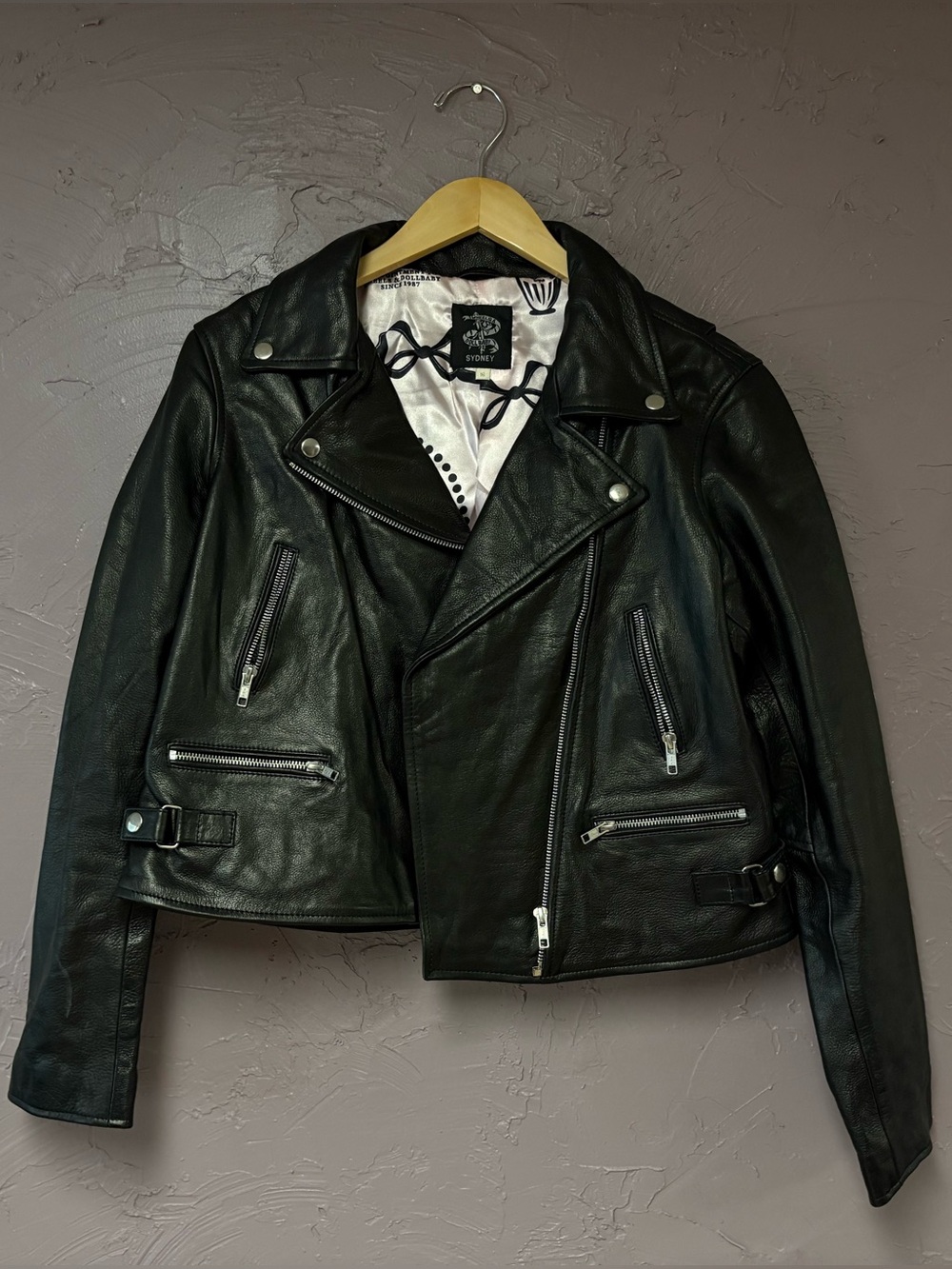 Wheels and Dollbaby biker jacket